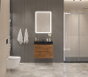 Тумба с раковиной подвесная BelBagno MARINO 60 Rovere Nature, раковина чёрная BB600/450-LV-ART-AST-NERO