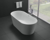 Акриловая ванна с белым сливом, с переливом, BelBagno BB71-1600-BIANCO