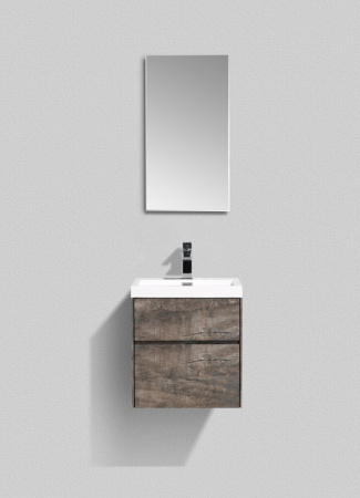 Тумба с раковиной подвесная BelBagno PIETRA MINI 50AS Stone, раковина белая