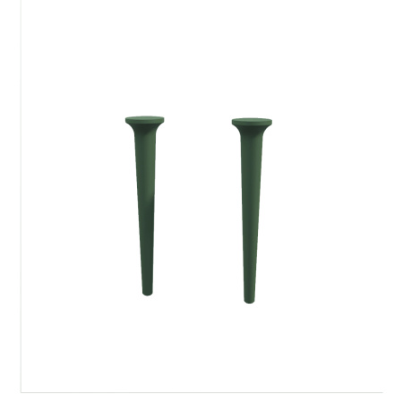 Ножки, комплект 2 штуки, высота 43 см, дерево CEZARES IDRA 40445 Verde opaco