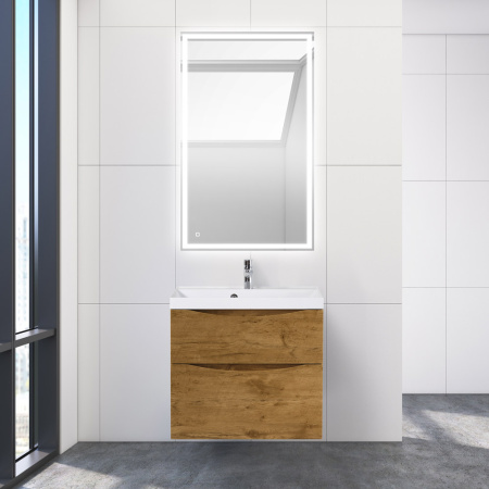 Тумба с раковиной подвесная BelBagno MARINO-H60 60 Rovere Nature, раковина белая