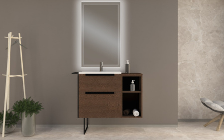 Тумба с раковиной подвесная CEZARES URBAN 60 Frassino Scuro