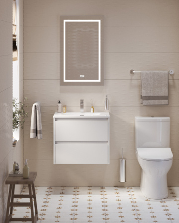 Тумба с раковиной подвесная BelBagno KRAFT 39 70 Bianco Opaco, раковина белая BB-8099-3-70