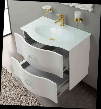 PETALO-BIANCO-1000-VTR Стеклянная раковина-столешница Bianco 980x490