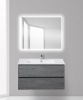 Тумба с раковиной подвесная BelBagno PIETRA 100 Stucco Cemento, раковина белая Тумба с раковиной подвесная BelBagno PIETRA 100 Stucco Cemento, раковина белая