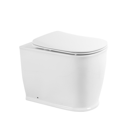Унитаз приставной безободковый BelBagno PRADO BB10150CB
