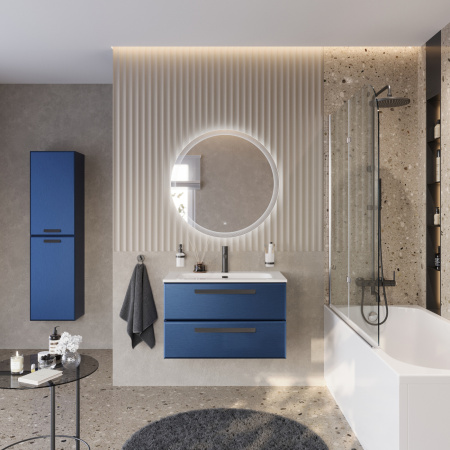 Тумба с раковиной подвесная CEZARES ECO-CER-N 80 Sapfiro, раковина белая CZR-8073-80 Тумба с раковиной подвесная CEZARES ECO-CER-N 80 Sapfiro, раковина белая CZR-8073-80