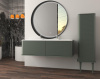 Тумба с раковиной подвесная CEZARES IDRA 144 Verde opaco, раковина белая 50265