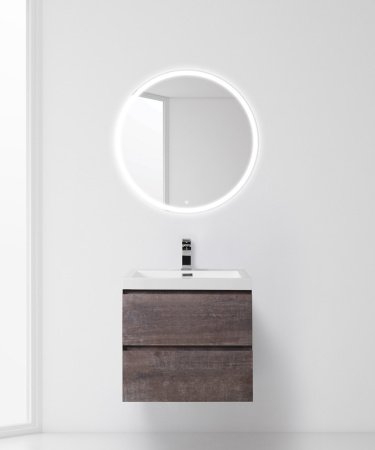 Тумба с раковиной подвесная BelBagno LUCE 60 Stone, раковина белая