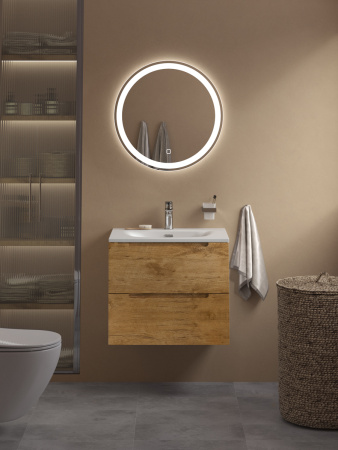 Тумба с раковиной подвесная BelBagno ETNA 60 Rovere Nature, раковина белая BB-8099-60