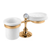 Стакан и мыльница настольные CEZARES OLIMP-STT-03/24-Sw