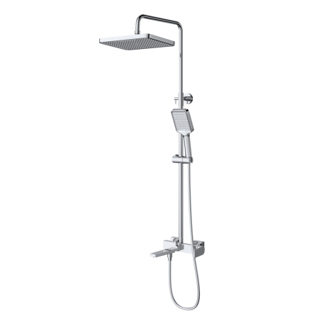Душевая стойка со смесителем и изливом BelBagno ARDENTE-VSCM-CRM