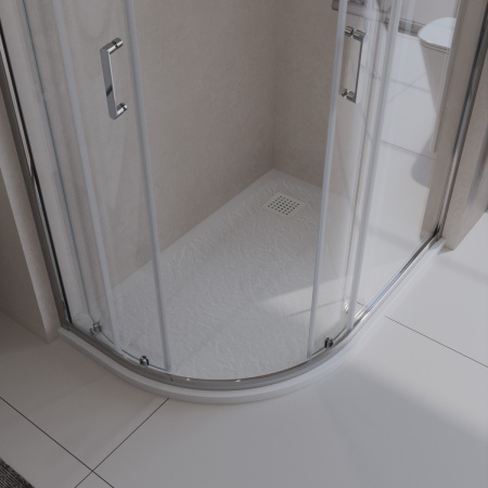 Душевой поддон из искусственного мрамора в комплекте с сифоном BelBagno UNO TRAY-MR-UNO-RH-120/80-550-35-W-R-BO