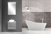 Тумба со столешницей подвесная BelBagno KRAFT 60 Cemento Grigio