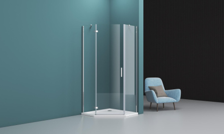 Душевой уголок BelBagno KRAFT-P-1-90-C-Cr-L Душевой уголок BelBagno KRAFT-P-1-90-C-Cr-L