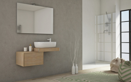 Консоль подвесная CEZARES TAVOLONE 60 Rovere Tabacco