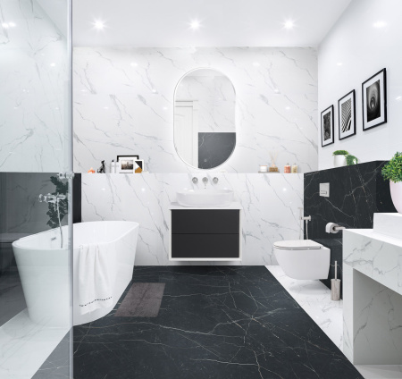 Тумба со столешницей подвесная CEZARES BELLAGIO 70 Grafite