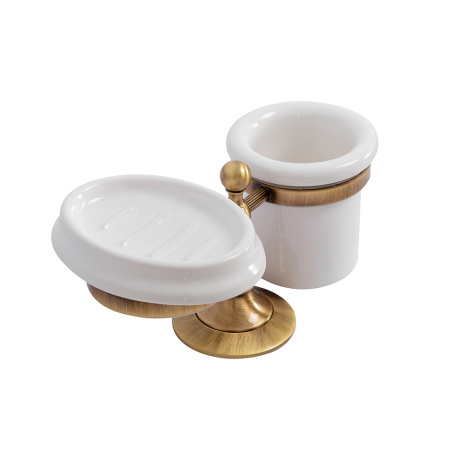 Стакан и мыльница настольные CEZARES OLIMP-STT-02-M