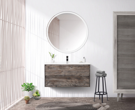 Тумба с раковиной подвесная BelBagno KRAFT 100 Pino Pasadena, раковина белая Тумба с раковиной подвесная BelBagno KRAFT 100 Pino Pasadena, раковина белая