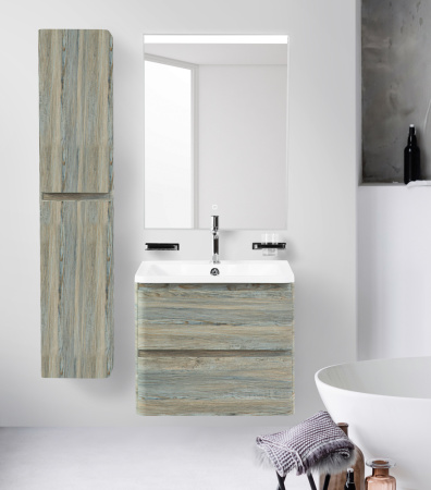 Тумба с раковиной подвесная BelBagno ALBANO 60 Pino Scania, раковина белая