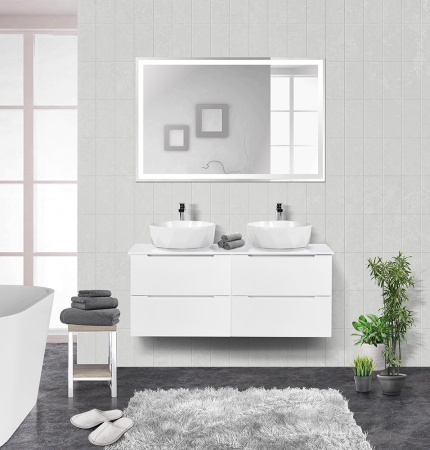 Тумбы со столешницей подвесная BelBagno ETNA 120 Bianco Lucido