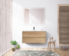 Тумба с раковиной подвесная BelBagno KRAFT 80 Rovere Nebrasca Nature, раковина белая