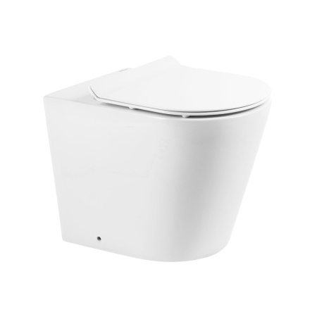 Унитаз приставной безободковый BelBagno FLAY-R BB1003CBR