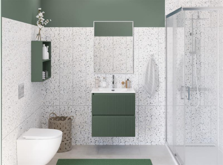 Тумба с раковиной подвесная BelBagno UNO-MINI 50 Еловый Матовый, раковина белая BB-8099-3-50 Тумба с раковиной подвесная BelBagno UNO-MINI 50 Еловый Матовый, раковина белая BB-8099-3-50